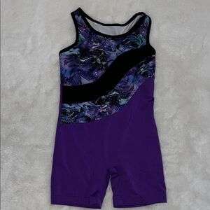 Danskin Now Purple and Black Leotard